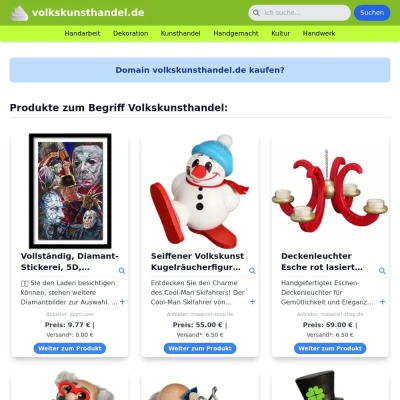 Screenshot volkskunsthandel.de