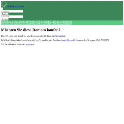 Screenshot volkswirtschaftler.de