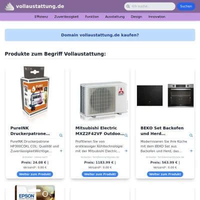 Screenshot vollaustattung.de