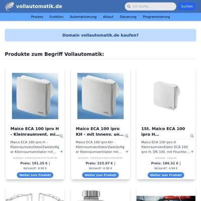 Screenshot vollautomatik.de