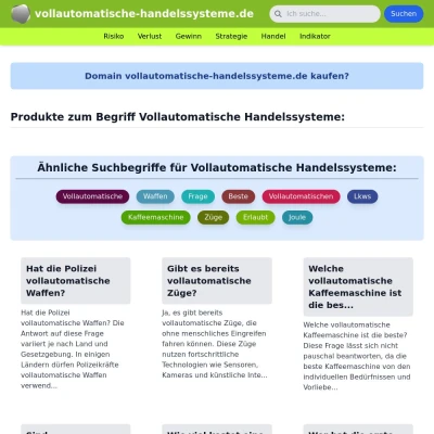 Screenshot vollautomatische-handelssysteme.de