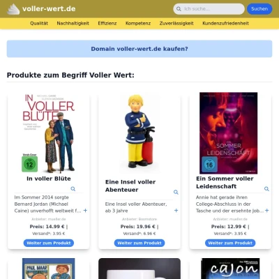 Screenshot voller-wert.de