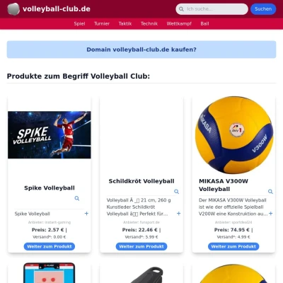 Screenshot volleyball-club.de