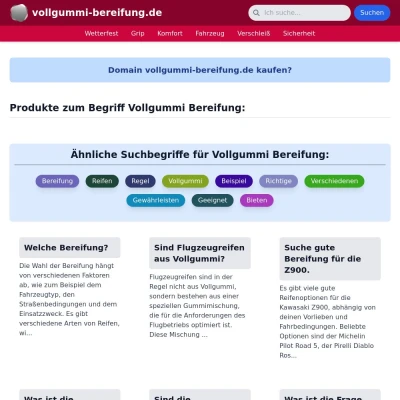 Screenshot vollgummi-bereifung.de