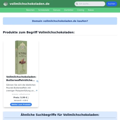 Screenshot vollmilchschokoladen.de