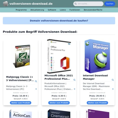 Screenshot vollversionen-download.de