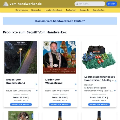 Screenshot vom-handwerker.de