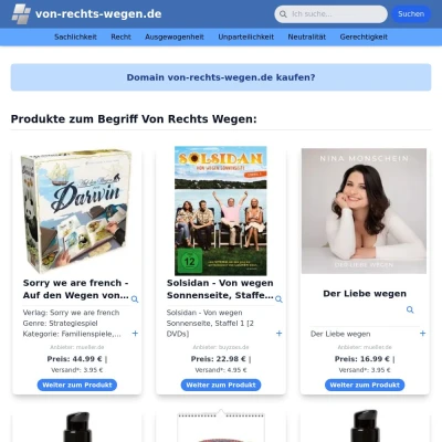 Screenshot von-rechts-wegen.de