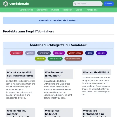 Screenshot vondaher.de