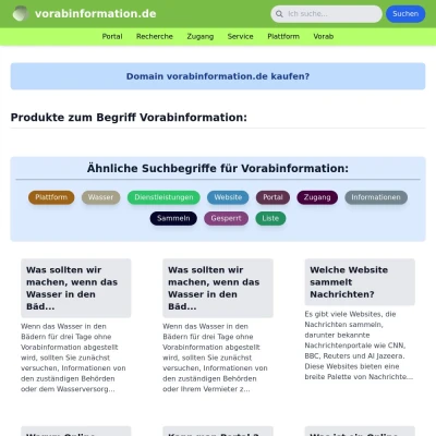 Screenshot vorabinformation.de