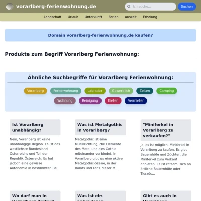 Screenshot vorarlberg-ferienwohnung.de