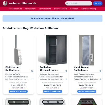 Screenshot vorbau-rollladen.de