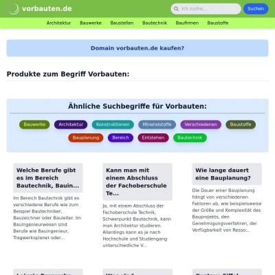 Screenshot vorbauten.de