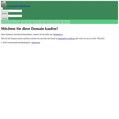 Screenshot vorbereitende-buchhaltung.de