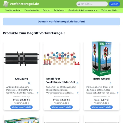 Screenshot vorfahrtsregel.de