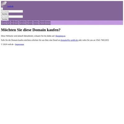 Screenshot vorh.de