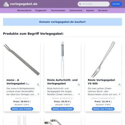 Screenshot vorlegegabel.de