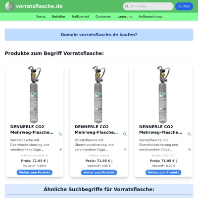 Screenshot vorratsflasche.de