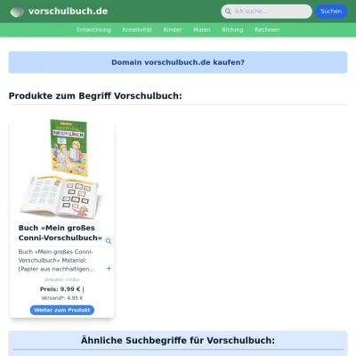 Screenshot vorschulbuch.de