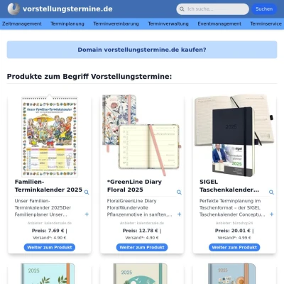 Screenshot vorstellungstermine.de