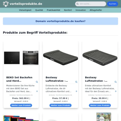 Screenshot vorteilsprodukte.de