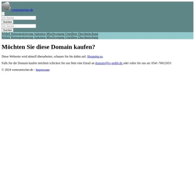 Screenshot vortexmischer.de