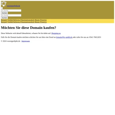 Screenshot vorzeigeobjekt.de