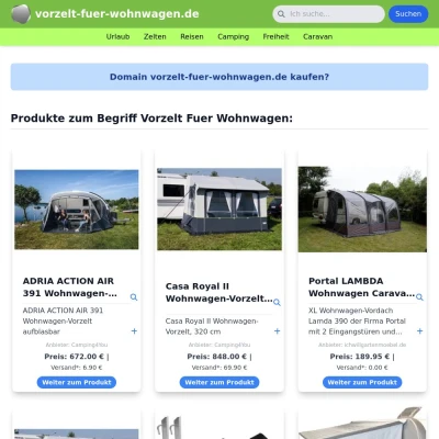 Screenshot vorzelt-fuer-wohnwagen.de