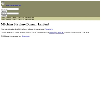 Screenshot vorzelt-sonnensegel.de