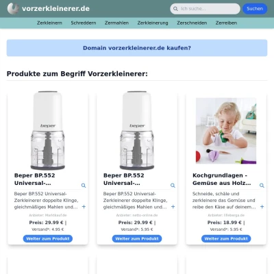 Screenshot vorzerkleinerer.de