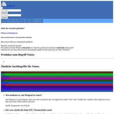 Screenshot voten24.de