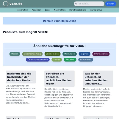 Screenshot voxn.de