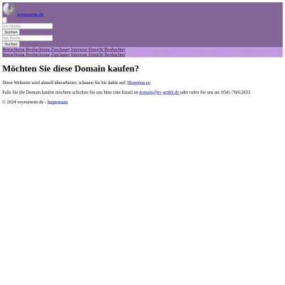 Screenshot voyeurseite.de