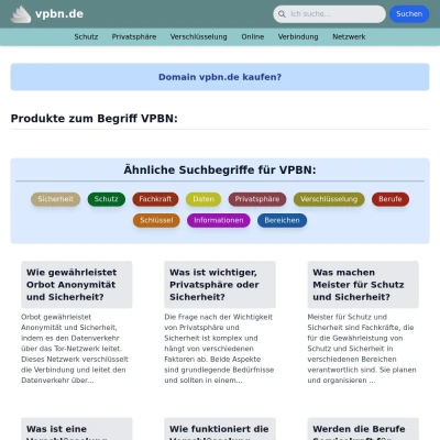 Screenshot vpbn.de