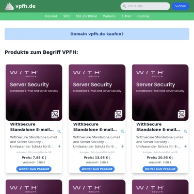 Screenshot vpfh.de