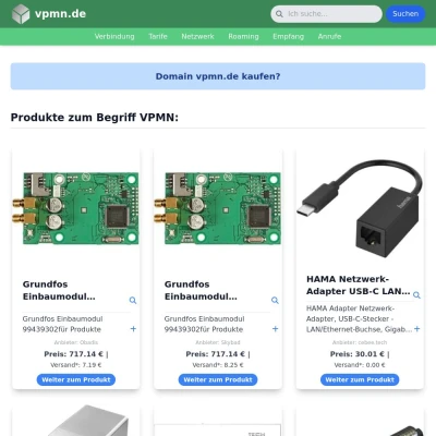 Screenshot vpmn.de