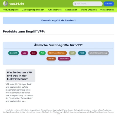 Screenshot vpp24.de