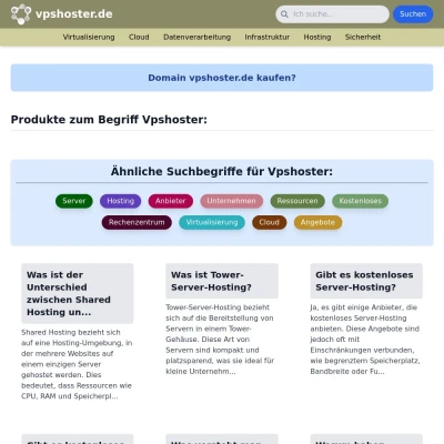 Screenshot vpshoster.de