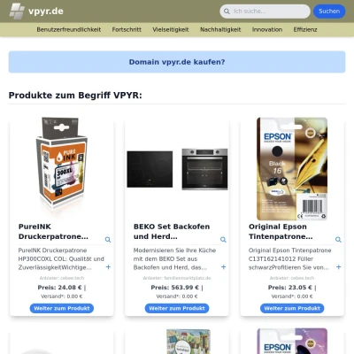 Screenshot vpyr.de