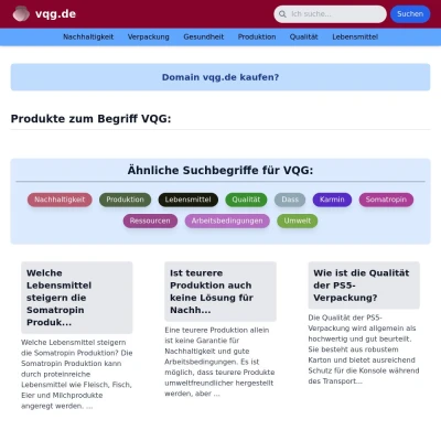 Screenshot vqg.de