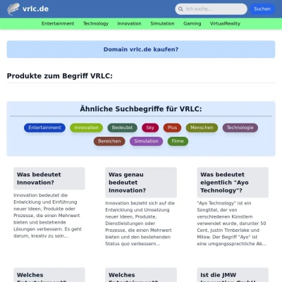 Screenshot vrlc.de