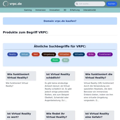 Screenshot vrpc.de