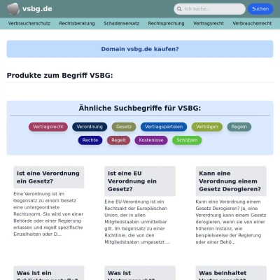 Screenshot vsbg.de