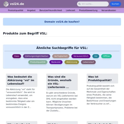 Screenshot vsl24.de