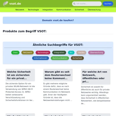 Screenshot vsot.de