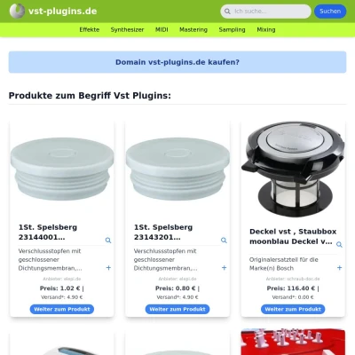 Screenshot vst-plugins.de