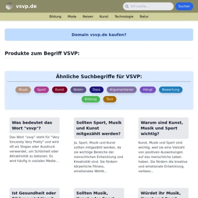 Screenshot vsvp.de