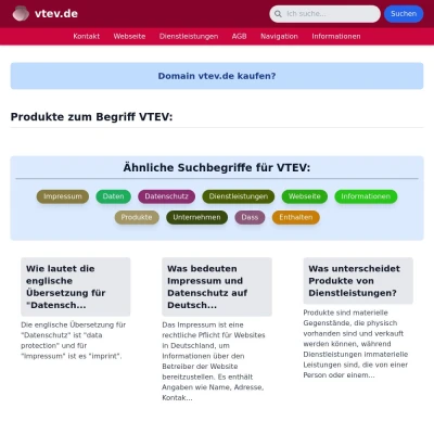 Screenshot vtev.de