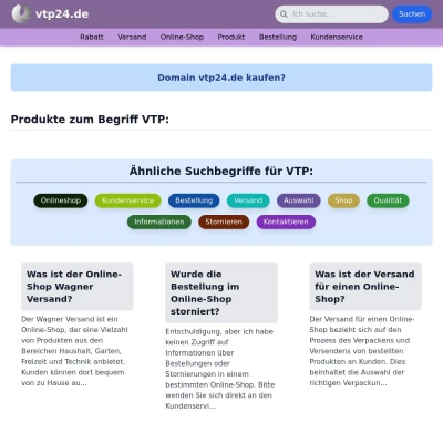 Screenshot vtp24.de