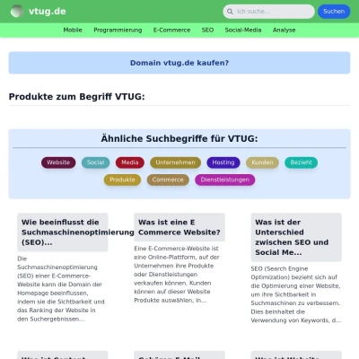 Screenshot vtug.de